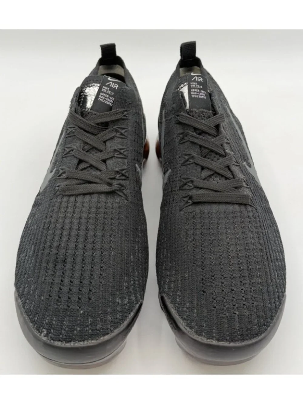 Nike Air Vapormax Flyknit 3 Mens Size 7 Triple Black Running Shoes AJ6900-004
